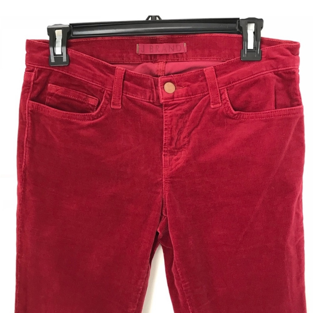 J Brand Red Corduroy Pants